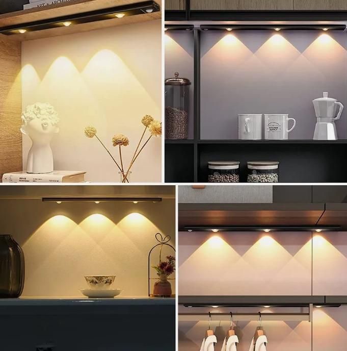 LED PIR Motion Sensor Cabinet lights With USB Rechargeable