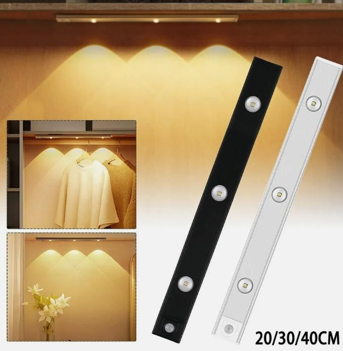 LED PIR Motion Sensor Cabinet lights With USB Rechargeable