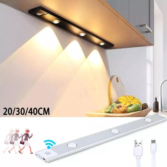 LED PIR Motion Sensor Cabinet lights With USB Rechargeable